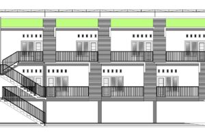 Contoh Denah Kos Kosan Sederhana Ukuran 10 x 20 Meter